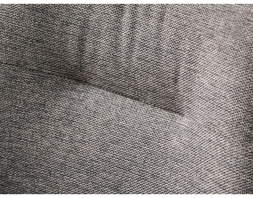 Szürke kárpitozott karfás étkezőfotel Roxana – Unique Furniture