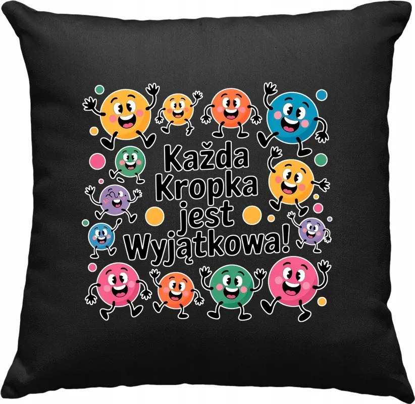 Nappali párna pöttyös játék 5 fekete