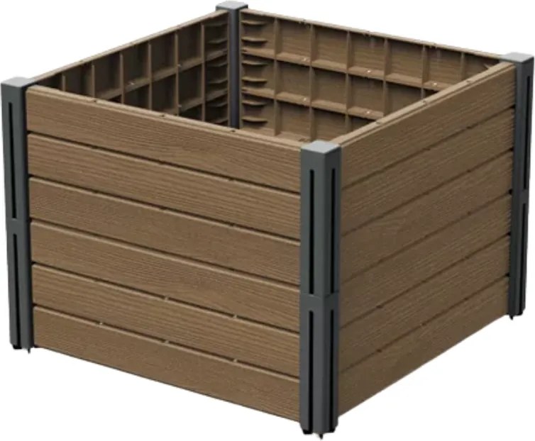 BASE PLANT magaságyás, 61x61x46cm, természetes barna Prosperplast