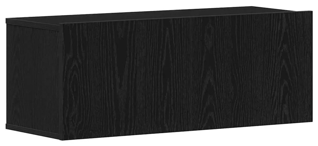 Fali TV Szekrény 4 pcs Musta tammi 80 x 30 x 30.5 cm Faanyag