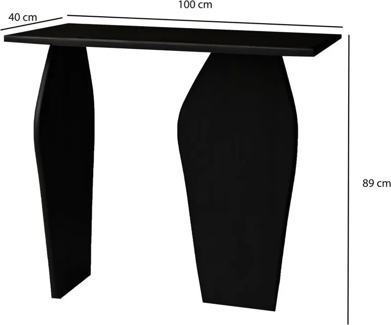 Arya komód, fekete, 100 cm