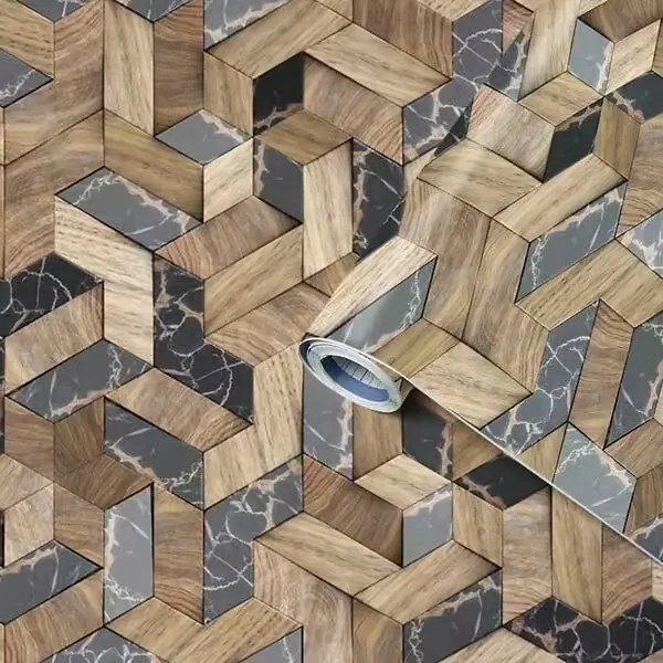 Öntapadós furnér fa mozaik 45 x 200 cm