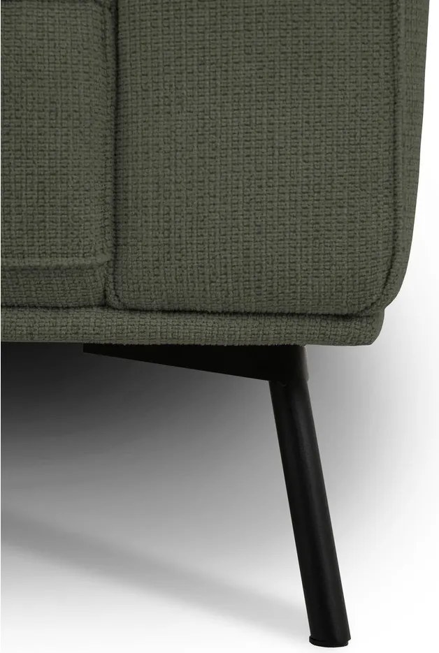 Sötétzöld zsenília sarokkanapé (bal oldali-L alakú) Amsterdam – Scandic