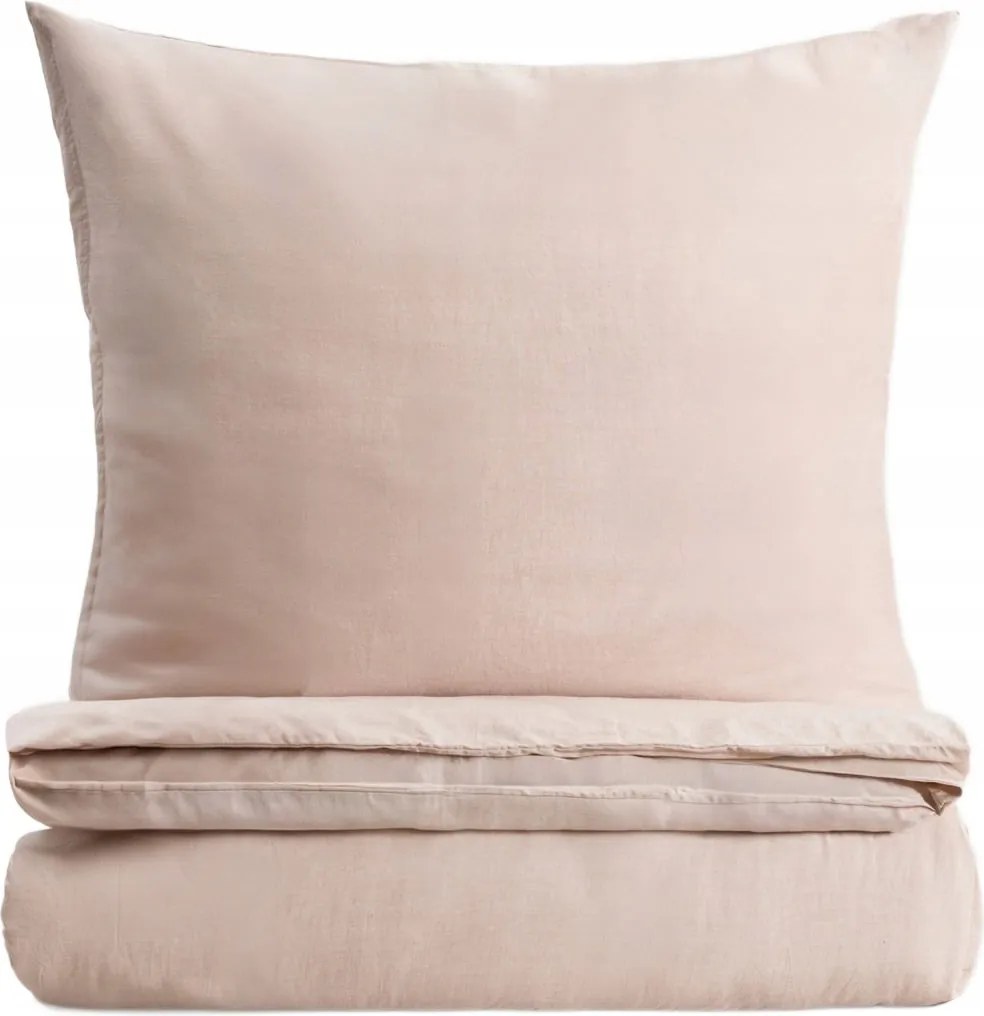 Avelia szatén ágyneműhuzat viszkóz keverékkel bézs 160x200 2*70x80cm Homla