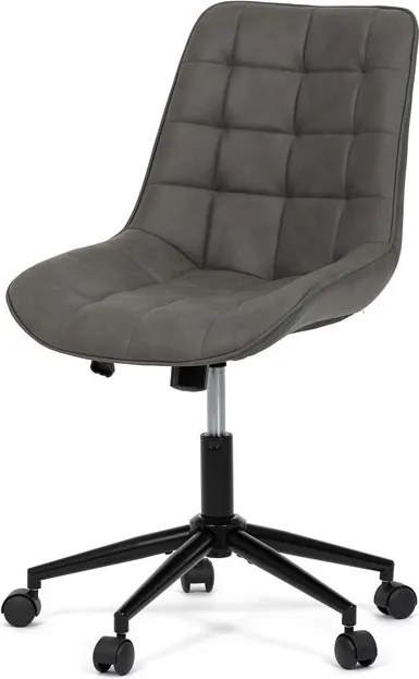 Pracovní židle, výškově nastavitelná, šedá látka, KA-V3120 GREY3