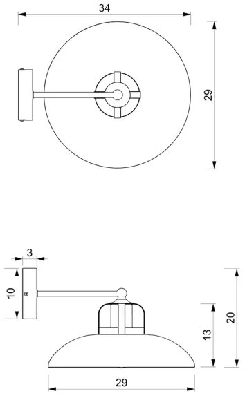 Brilagi - LED Fali lámpa FLAMENGO 1xE27/60W/230V fehér