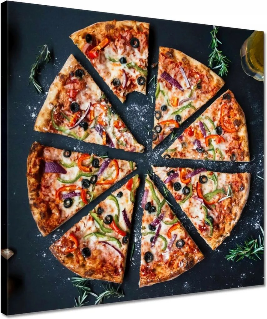 Vászonkép 40x40 Pompás pizza