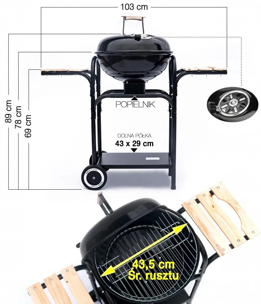 MIR270 szenes grill fedéllel