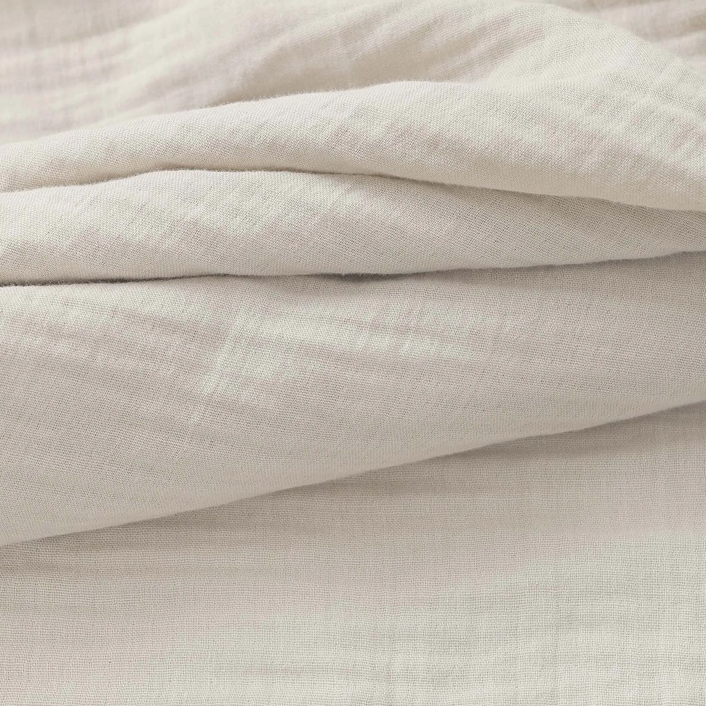 Goldea muszlin párnahuzat - természetes 40 x 40 cm