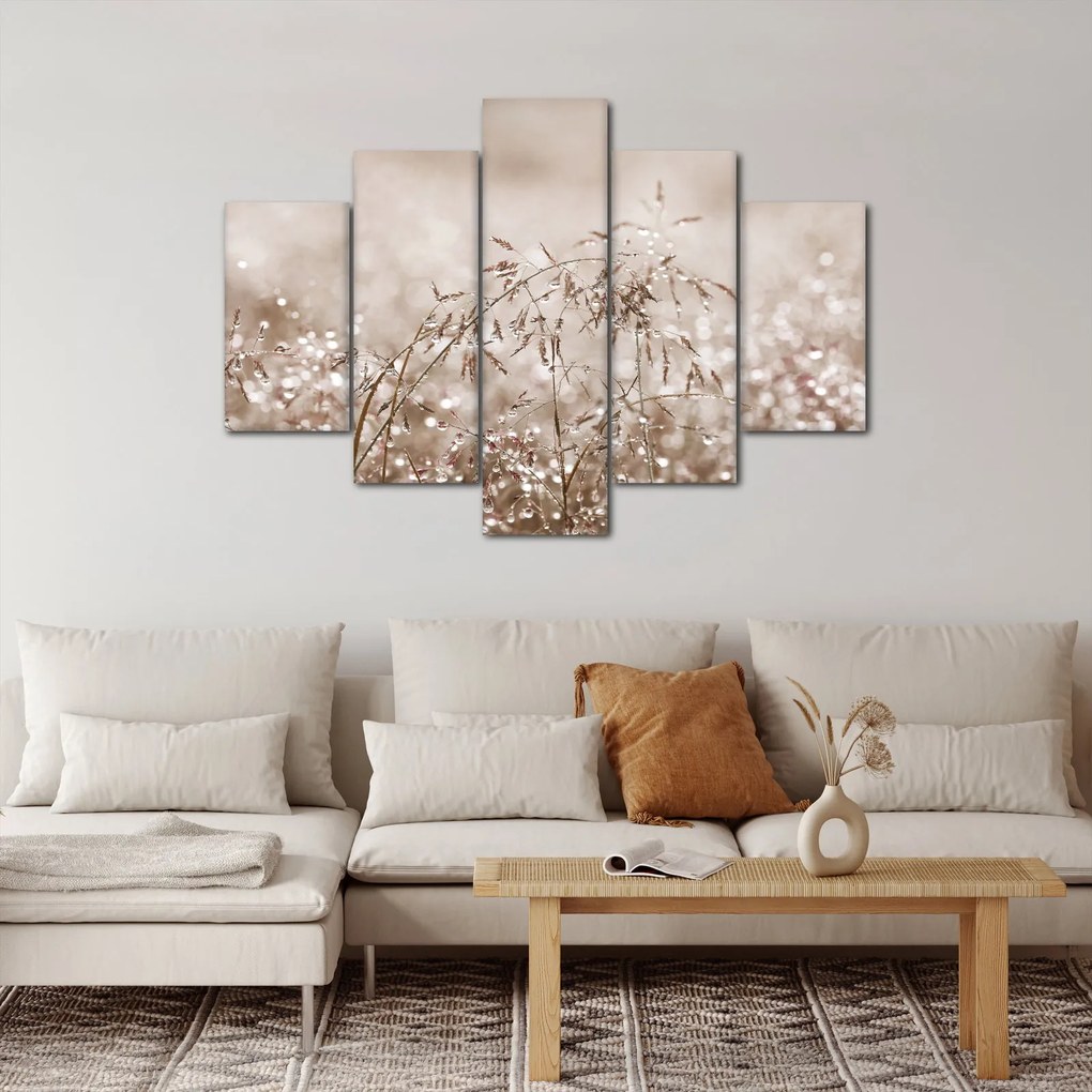Kép - rét barna árnyalatokban (150x105 cm)