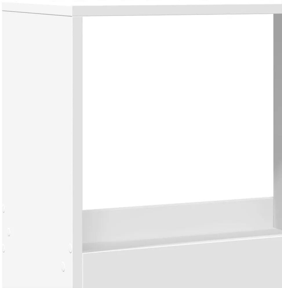 fehér szerelt fa térelválasztó 100 x 33 x 175 cm