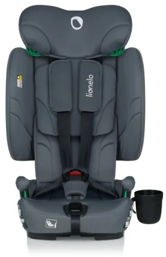 Lionelo - Összecsukható autósülés NELLY i-Size 76-150 cm Szürke Grafit