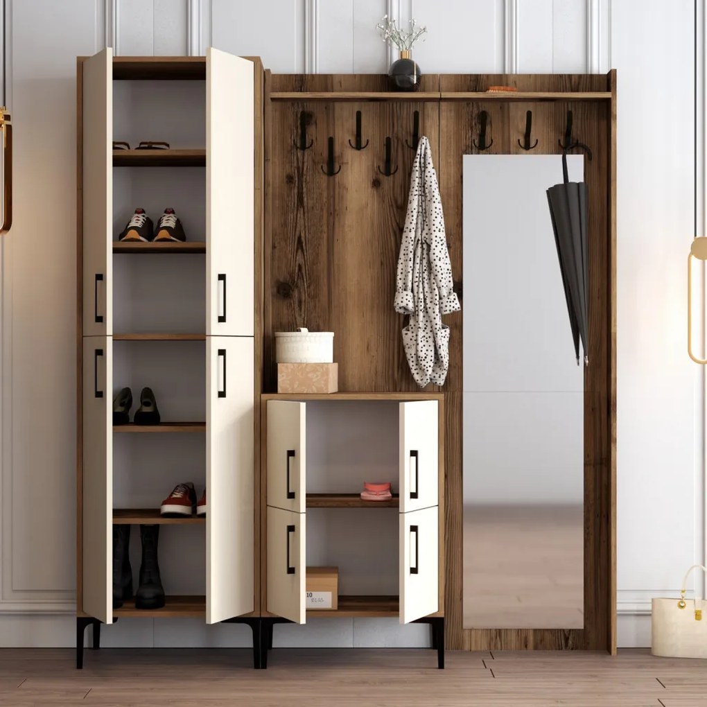 Berlin ABC - Walnut, Cream