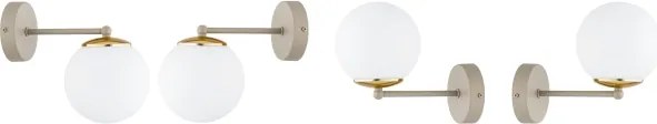 BRILAGI - Fali lámpa MILO ECRU 1xE27/60W/230V bézs/arany