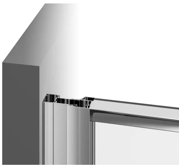 Ravak 37677U00Z1 - Háromrészes negyedköríves PIVOT zuhanykabin 90x90 cm szatinált