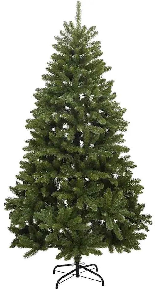 csuklópántos műkarácsonyfa 300 LED-del és gömbökkel 270 cm