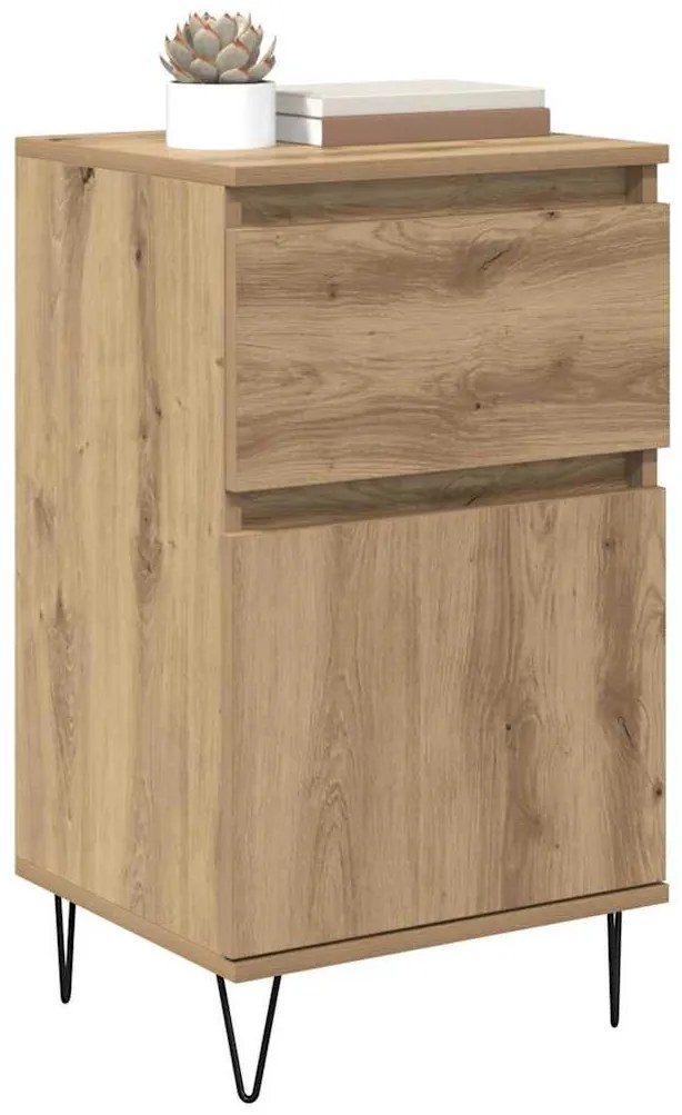 Széf fiókkal kézműves tölgy 35 x 40 x 70 cm Faanyag