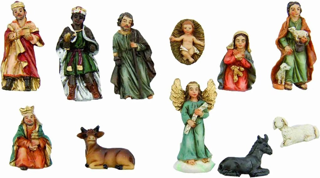 Kis Gyönyörű Betlehem figurák 11 részes maximum 5,0cm magas
