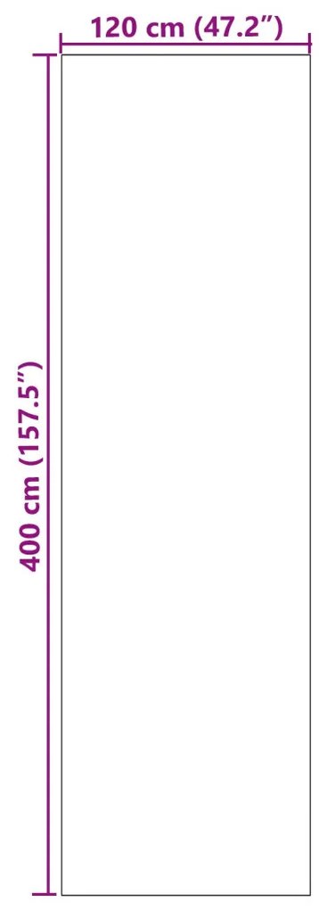 Kék Mosható Mosdó lábtörlő 120x400 cm