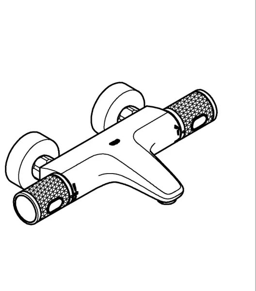 GROHE 34788000 - Termosztátos kádcsaptelep PRECISION FEEL DN 15 fényes króm