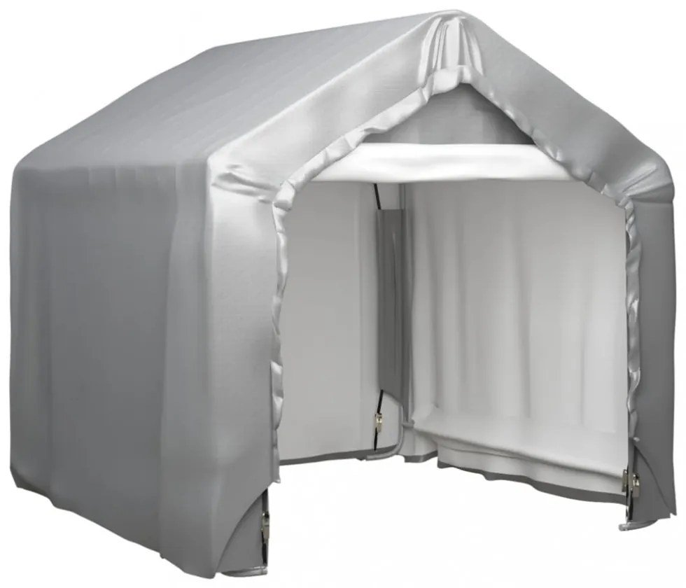 szürke galvanizált acél tárolósátor 180 x 180 cm