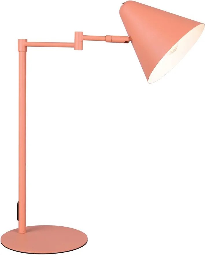 Narancssárga asztali lámpa hajlítható szerkezettel (magasság 50,5 cm) Cosima – Trio