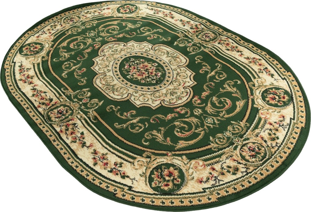 Ovális Szőnyeg Bcf 140x200 Klasszikus Divatos Tömör Török Szőnyeg 28g