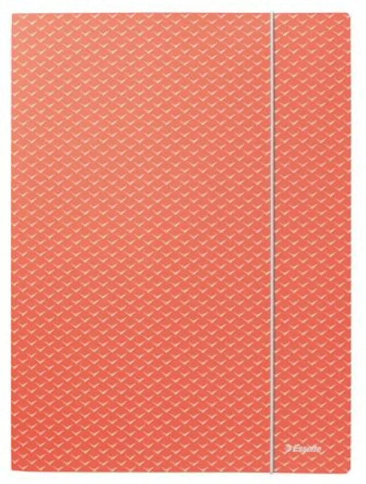 Gumis mappa, karton, A4, ESSELTE Colour'Breeze, korall (E628494)
