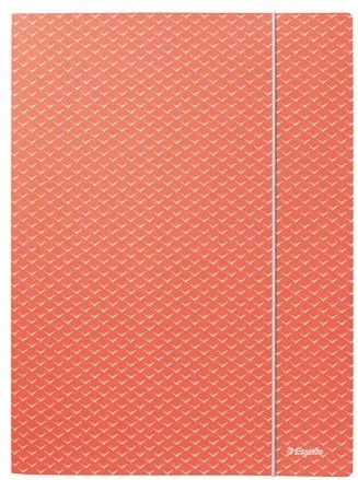 Gumis mappa, karton, A4, ESSELTE Colour'Breeze, korall (E628494)
