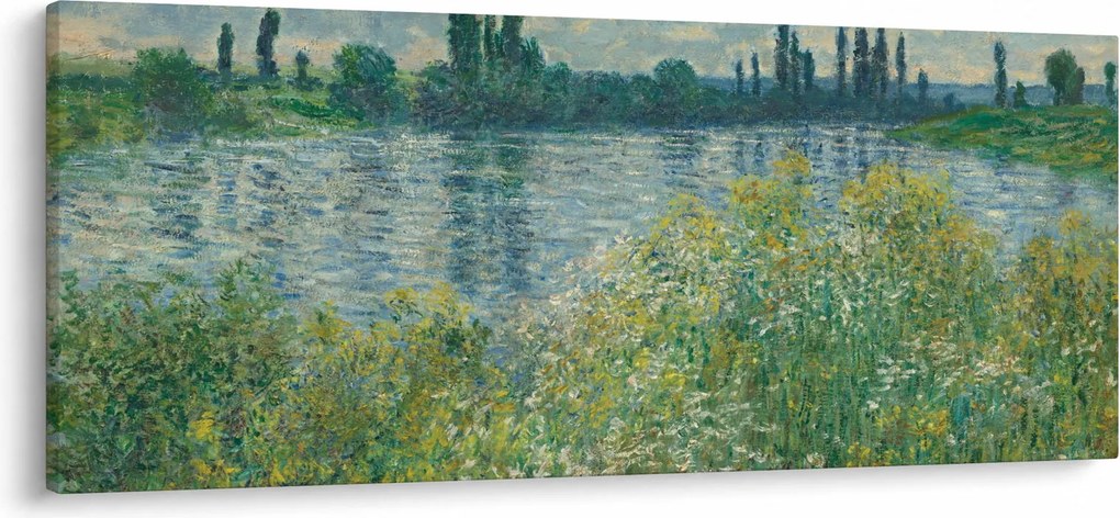 Kép - Claude Monet, Banks of the Seine, reprodukciók (120x50 cm)