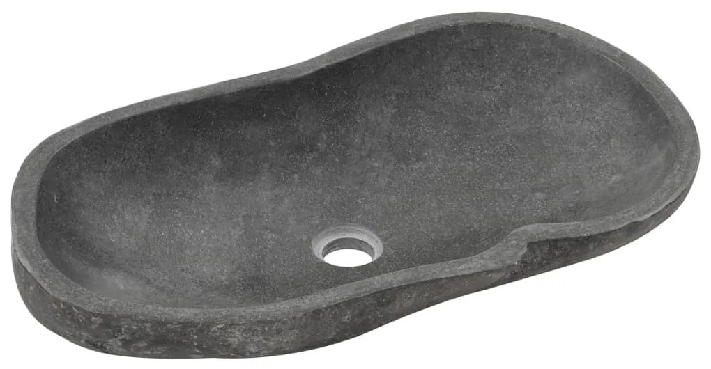 vidaXL ovális folyami kő mosdókagyló 60 - 70 cm
