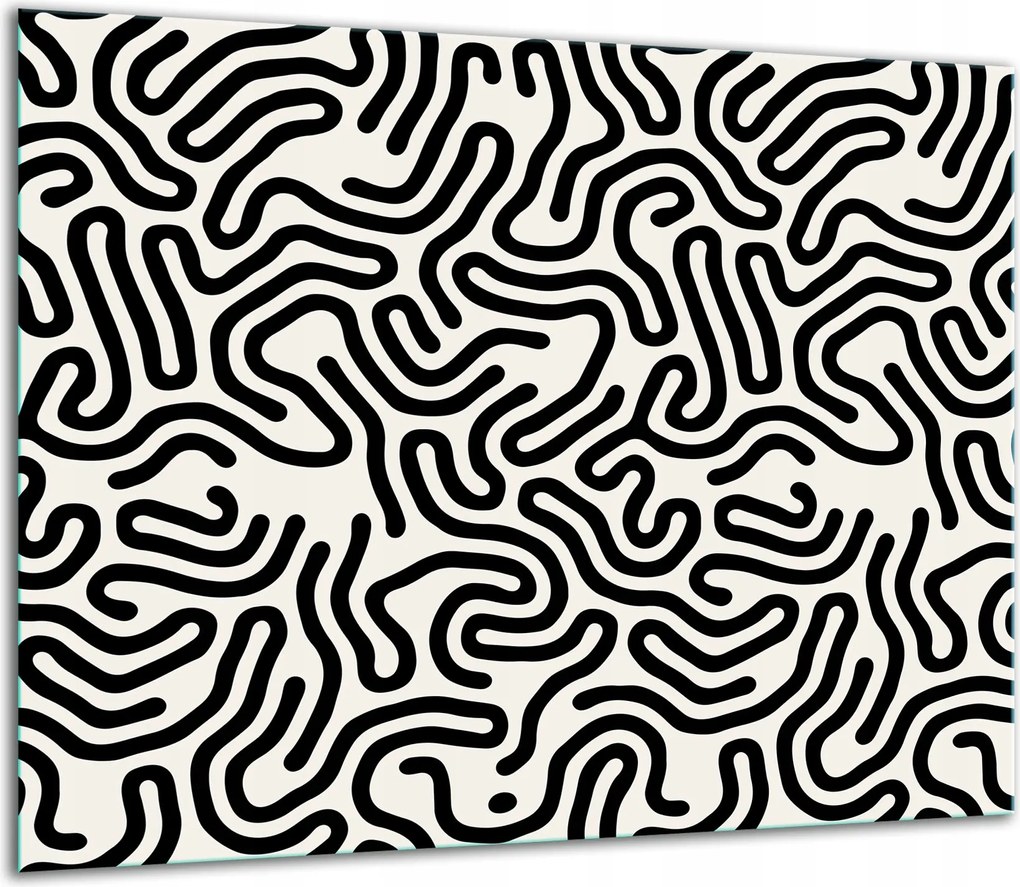 7in1 Üveg Tűzhelyvédő Főzőlap 60x52 Mintás