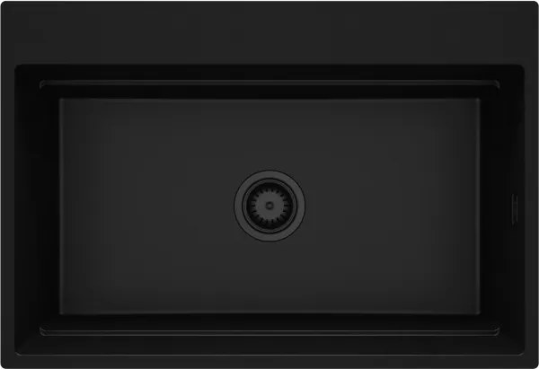 Magnetic pult alá ültethető gránit mosogató_nero