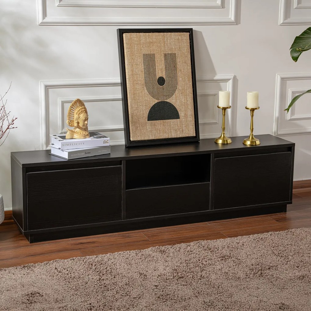 TV asztal Vanguard Wood Fekete