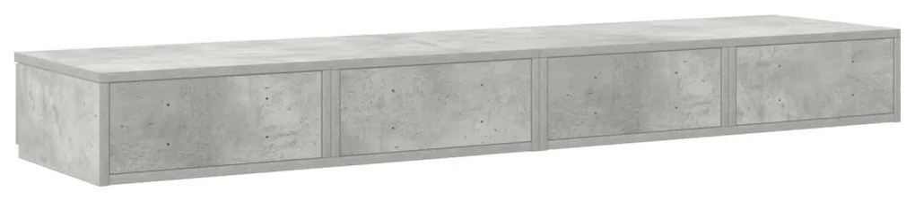 Ágy Fiókok Beton Szürke 150x36,5x16,5 cm Műszaki Fa