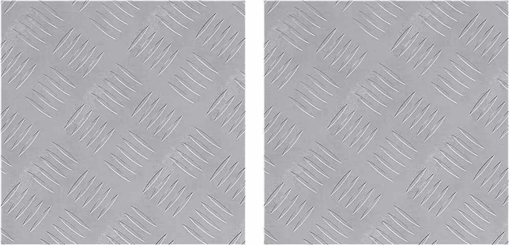 vidaXL Lépcsőfok Négyzet 2 pcs Ezüst 30 x 30 cm Alumínium