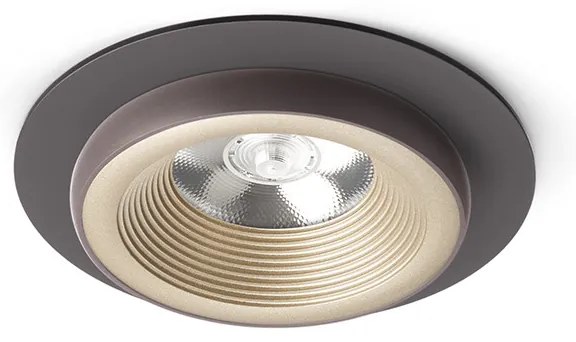 RENDL SHARM R I süllyesztett lámpa gyöngyházarany/barna 230V LED 10W 24° 3000K