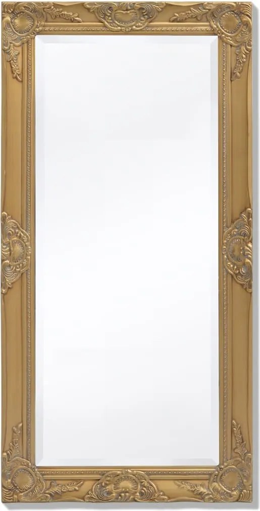 vidaXL aranyszínű barokk stílusú fali tükör 100 x 50 cm
