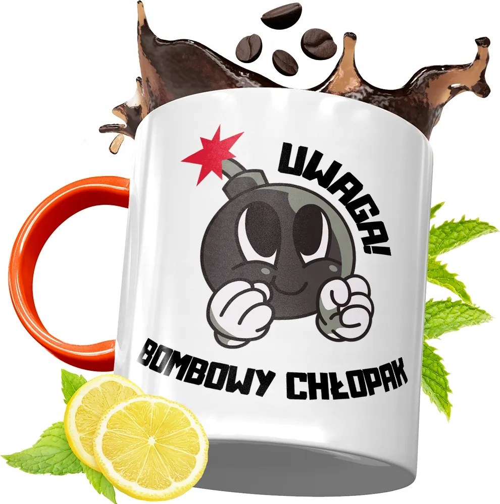 Narancssárga Bögre Fiúnak Tökéletes Ajándék fényképes nyomattal