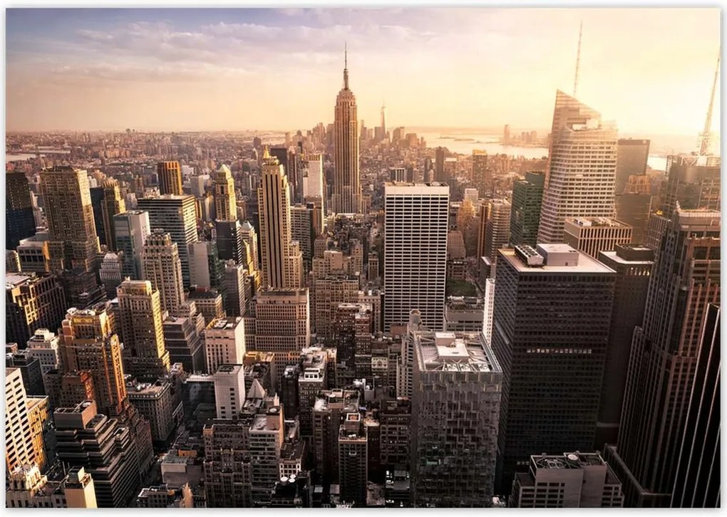 Poszterek 100x70 New York felülnézet