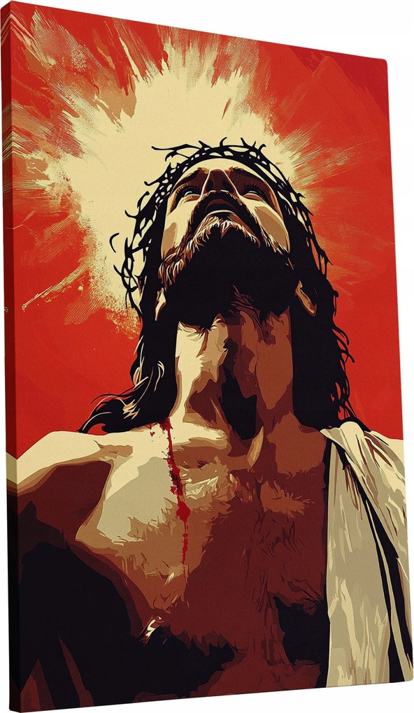 Jézus Krisztus vászonkép gyerekeknek fiataloknak divatos 50x70 ajándék