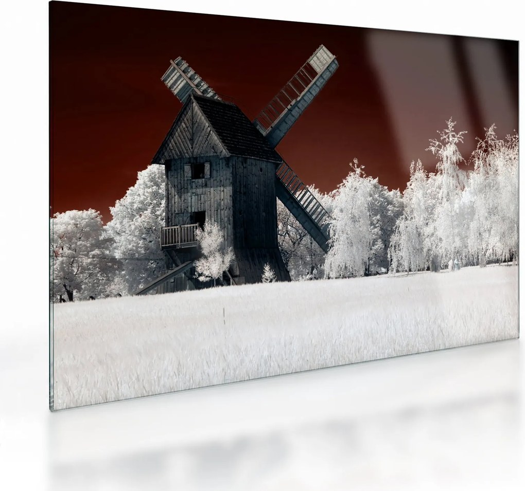 A malom képe (üvegen) (70x50 cm)