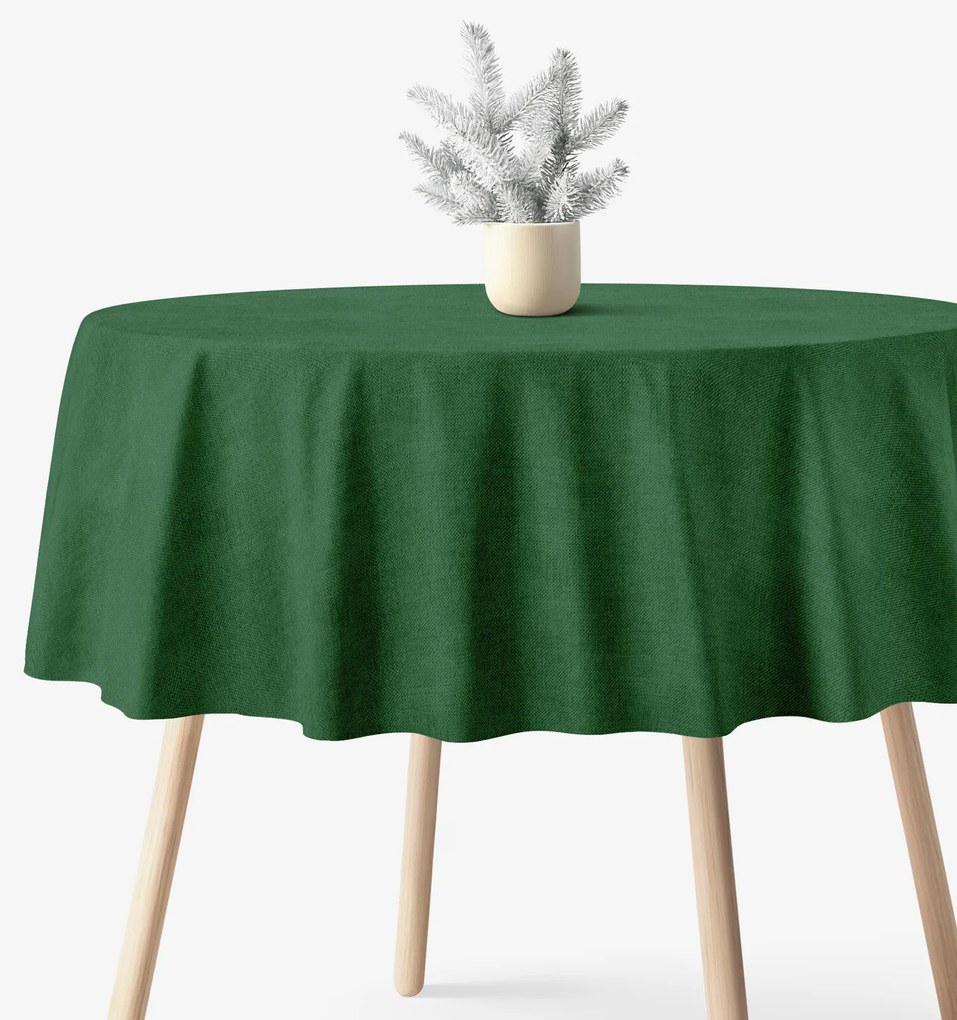 Goldea kör alakú terítő malaga - sötétzöld Ø 170 cm