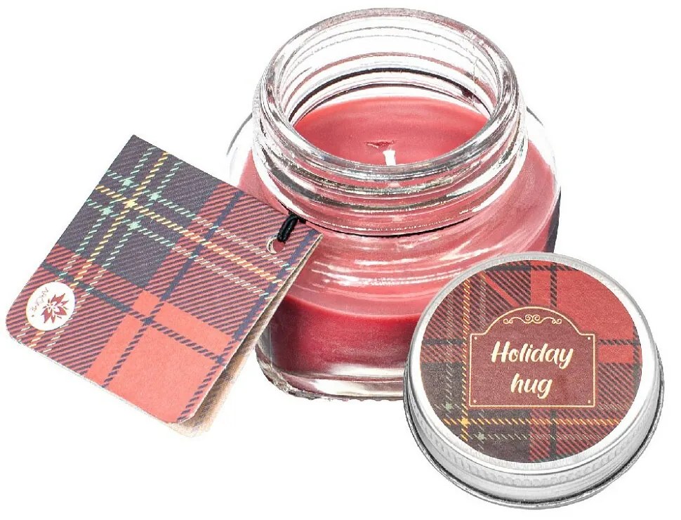 Arome gyertya szett üdvözlőkártyával 28 g,ajándékdobozban, Winter, 6 db-os mix