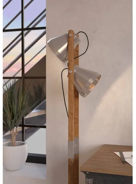 Eglo 43954 - Állólámpa CAWTON 2xE27/40W/230V