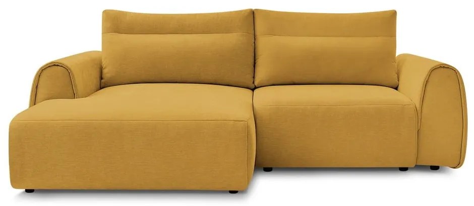 Okkersárga sarokkanapé Aden – Bobochic Paris