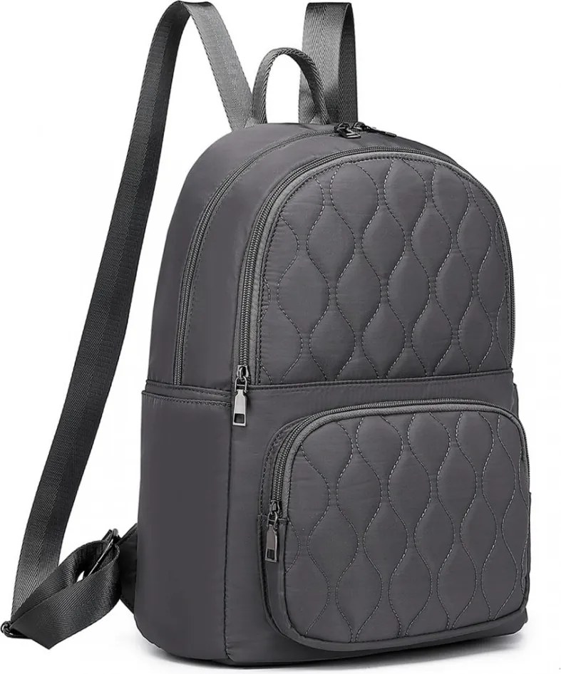 Szürke steppelt városi hátizsák „Serenity“