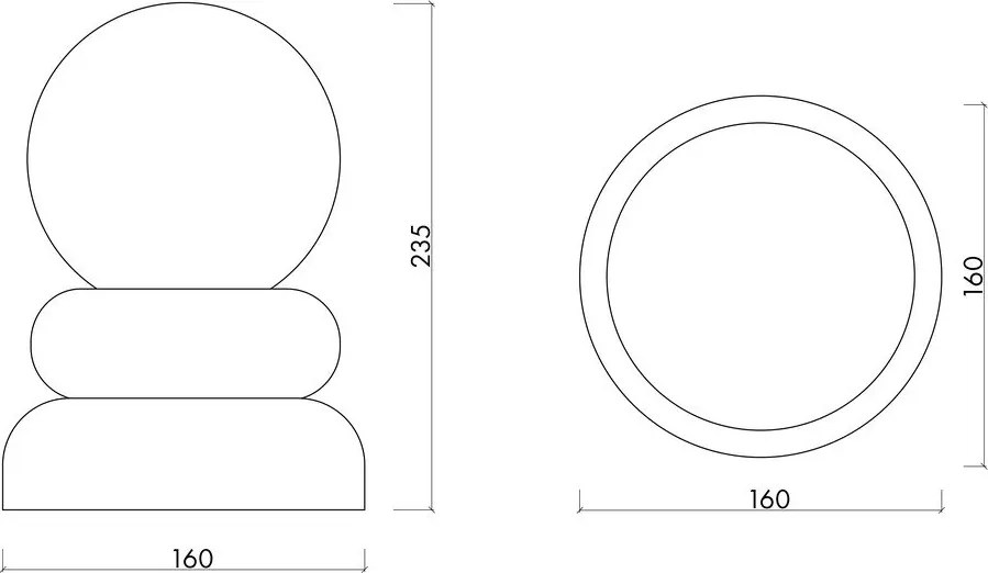 Piros-lila tömörfa asztali lámpa üveg búrával (magasság 24 cm) Otem – noo.ma
