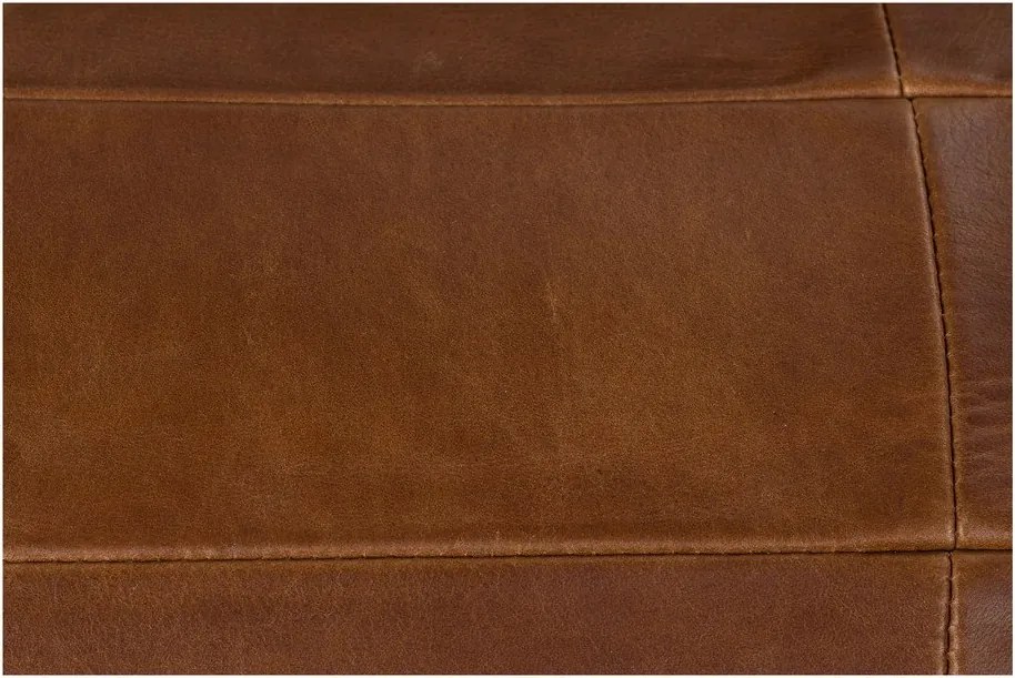 Barna bőr fotel Wyatt – Dutchbone