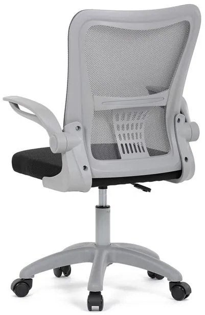 Gyerekszék állítható magassággal, szürke hálós háttámlával. KA-K2008 GREY